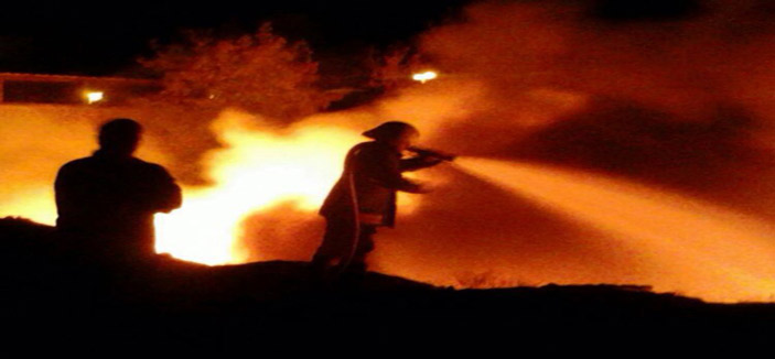 نشوب حريق هائل في مخلفات بمحافظة أملج 