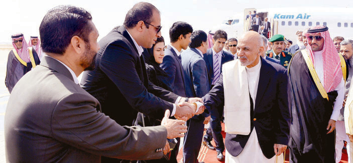 الرئيس الأفغاني يصل إلى الرياض 
