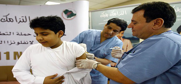 حملة للتطعيم ضد الإنفلونزا الموسمية في جميع أنحاء المملكة 