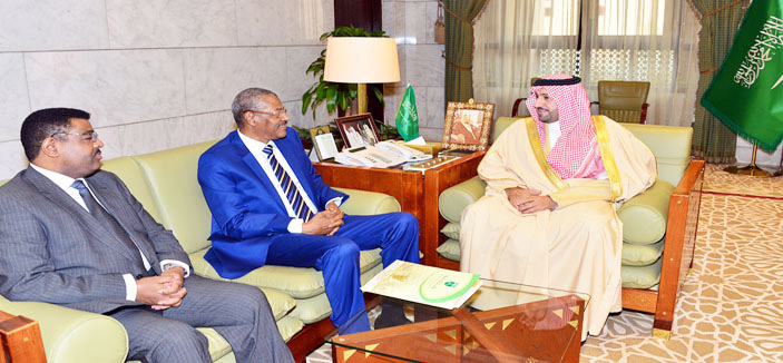 الأمير تركي بن عبد الله يستقبل سفير السودان لدى المملكة 