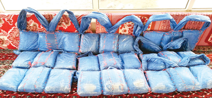 200 بلاطة حشيش في قبضة مجاهدي جازان 