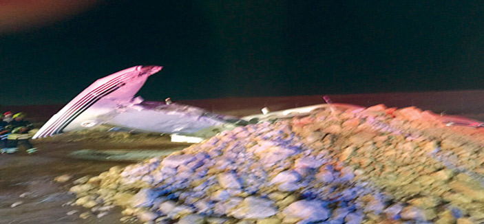 قادمة من الغردقة بمصر .. وتعرضت لنفاد الوقود قبل المهبط بما يقارب الميلين 