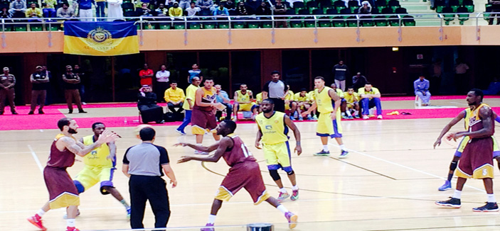 سلة النصر تستعيد بريقها وتطيح بأحد وتتصدر الدوري 