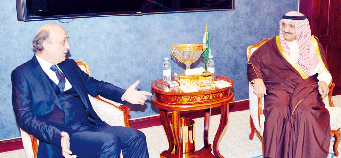 سمو رئيس الاستخبارات العامة يتباحث مع سمير جعجع 