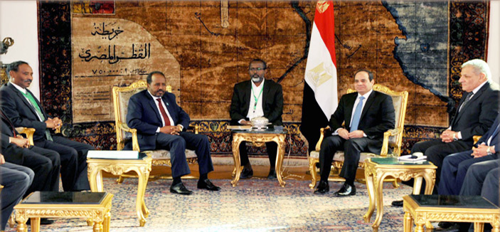 السيسي يجتمع مع الرئيس حسن شيخ ويؤكد التزام مصر بدعم استقرار الصومال ووحدته 