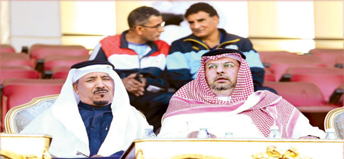  الأمير عبدالله بن مساعد مع الأمين العام عبدالرحمن الروكان