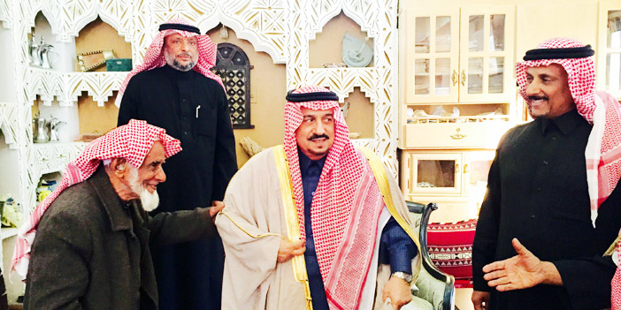  سموه خلال تعزيته للحميدان