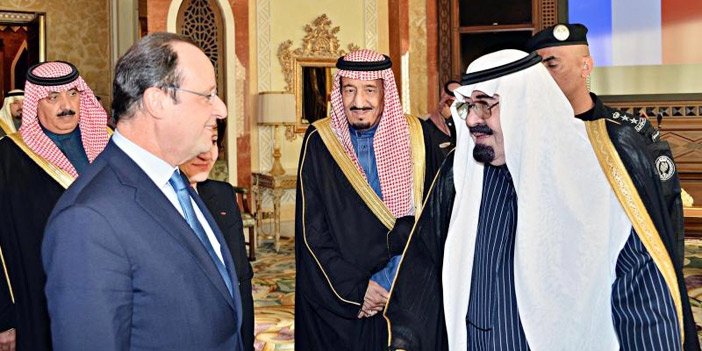 الرئيس الفرنسي: الملك عبدالله رجل دولة ميز العمل الذي قام به لبلاده بشكل كبير 