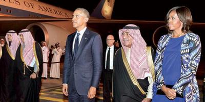 فخامة الرئيس الأمريكي يغادر الرياض بعد زيارة رسمية للمملكة 