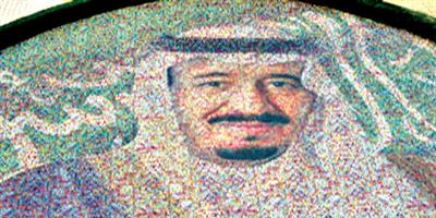 لوحة الملك سلمان تميز مهرجان الزهور في ينبع 