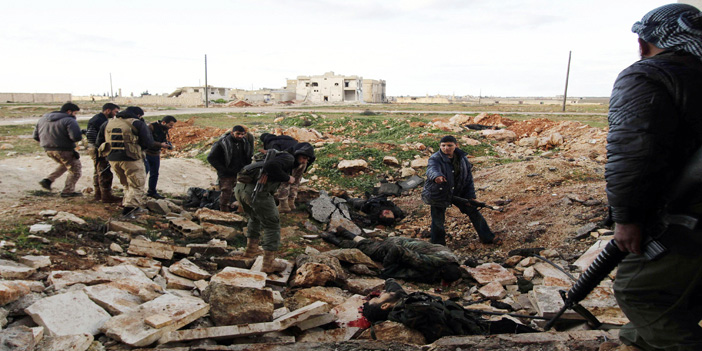  أثر الاشتباكات التي وقعت بين الجيش الحر وقوات الأسد في حلب