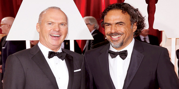  المخرج إليخاندرو جونزالس مخرج «بيردمان» مع بطل الفيلم