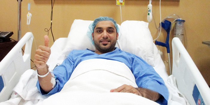  الكابتن أحمد حمزة بعد عملية جراحية ناجحة