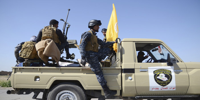  قوات الأمن العراقية على الحدود مع تكريت شمال بغداد