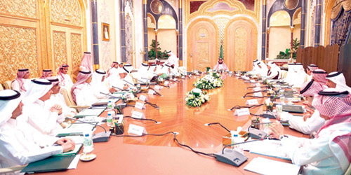  الأمير محمد بن سلمان خلال رئاسته الاجتماع