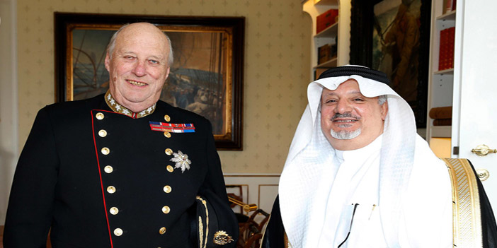 ملك النرويج يستقبل سفير خادم الحرمين الشريفين 