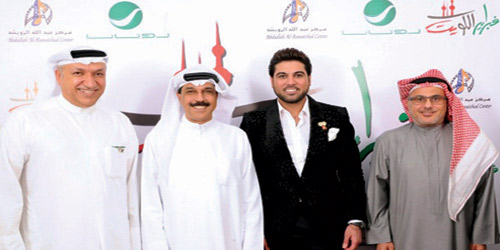  من اليمين خالد الشيخ، وليد الشامي، عبدالله الرويشد، سالم الهندي