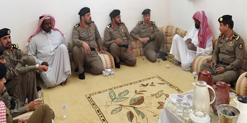  اللواء الطالب وعدد من المسؤولين يؤدون واجب العزاء