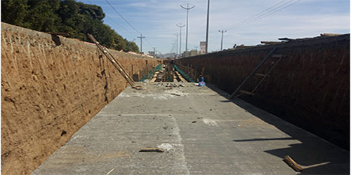  مشروع درء السيول وتصريف الأمطار بحي رير المرحلة الثانية