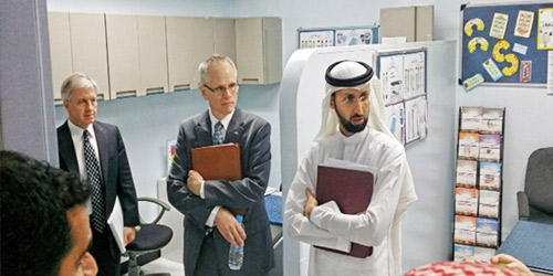  الوفد الأمريكي خلال الزيارة