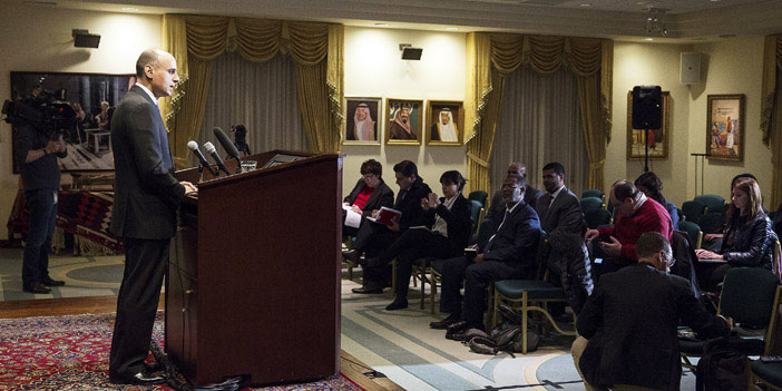سفير خادم الحرمين الشريفين لدى الولايات المتحدة الأمريكية خلال مؤتمر صحفي.. عادل الجبير: 