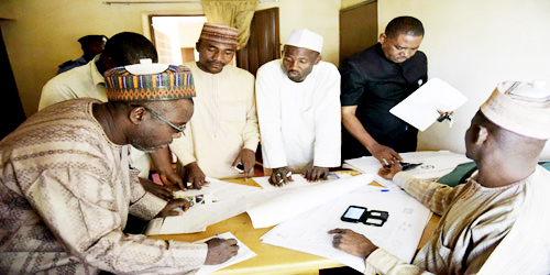  جانب من العملية الانتخابة في نيجيريا