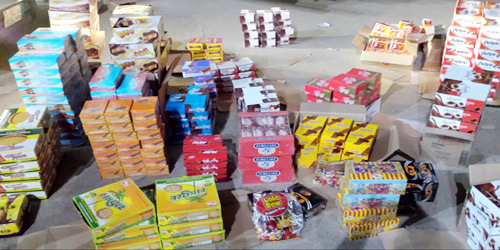  جانب من المضبوطات غير الصالحة للاستهلاك