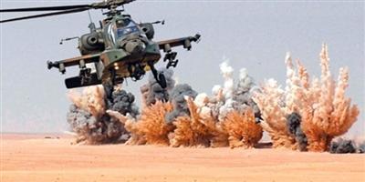 الجيش المصري يواصل قصف البؤر الإرهابية بسيناء 