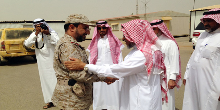  اللواء عبدالرحمن بن سعد أبو جرفه يستقبل العواجي