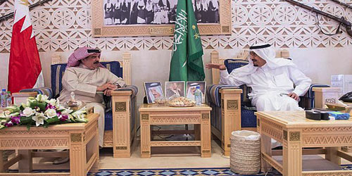  لقاء سابق بين خادم الحرمين وملك البحرين