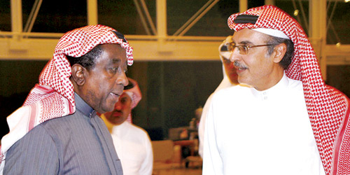  الأمير بدر بن عبدالمحسن مع الدكتور عبدالرب إدريس