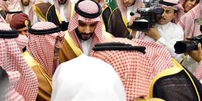 الأميران محمد بن نايف ومحمد بن سلمان يتلقيان البيعة 