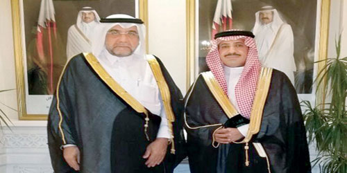  سفارة دولة قطر الشقيقة تكرم العقيد الذيابي