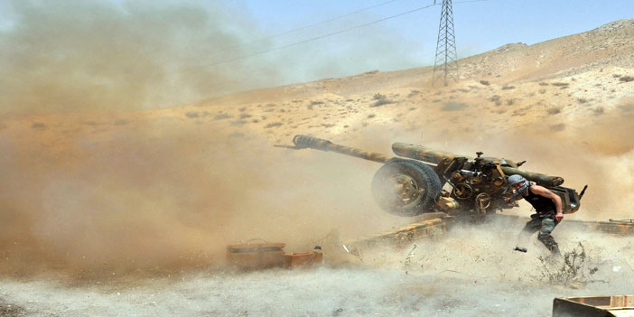  اشتباكات جيش النظام مع داعش في تدمر