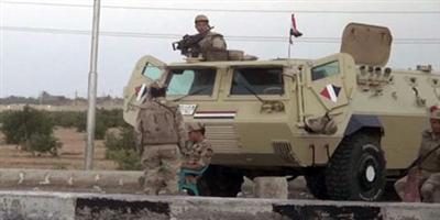 مقتل 8 إرهابيين وإصابة 3 آخرين فى هجوم للجيش المصري بسيناء 