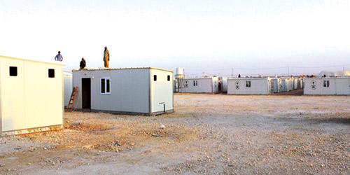 الحملة الوطنية السعودية لنصرة الأشقاء في سوريا تتفقد سير العمل في برنامج «شقيقي بيتك عامر» بمخيم الزعتري 