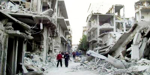  قصف قوات الأسد صيدا بالبراميل المتفجرة