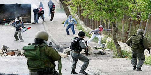  اشباكات بين قوات الاحتلال والفلسطينيين