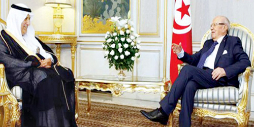  الرئيس التونسي يستقبل سعادة سفير المملكة بتونس