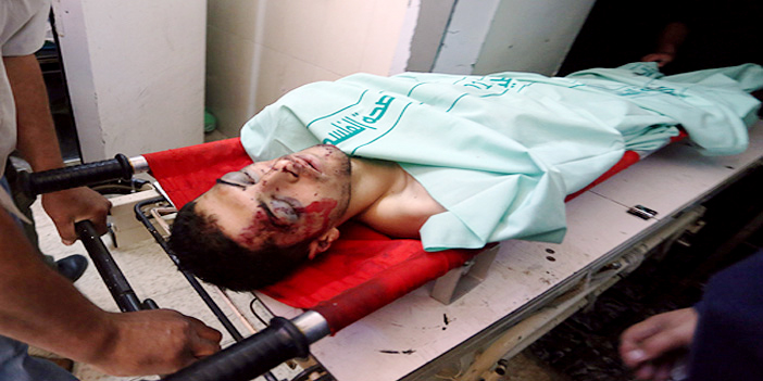  جثمان الشاب الفلسطيني الشهيد «عبد الله إياد غنايم - 22 عاماً»