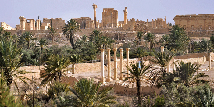  أحد المواقع الأثرية في مدينة تدمر السورية التي فخخها تنظيم داعش
