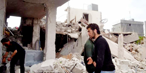  قصف بالبراميل المتفجرة على حماة