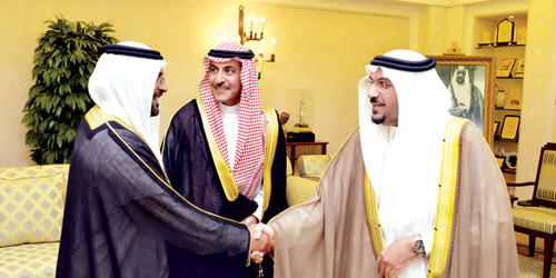 الأمير فيصل بن مشعل مستقبلا نائب وزير الصحة