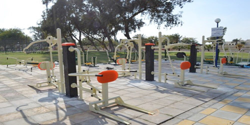  أجهزة تمارين رياضية بالمنتزه مخصصة لذوي الاحتياجات الخاصة