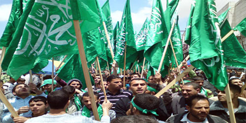  مسيرة لحركة حماس في مدينة رام الله عاصمة السطلة الفلسطينية