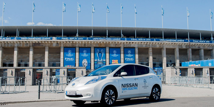 سيارات نيسان راعية للبيئة في نهائي دوري أبطال أوروبا 
