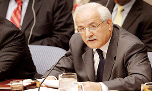  المراقب الدائم لدولة فلسطين لدى الأمم المتحدة السفير رياض منصور