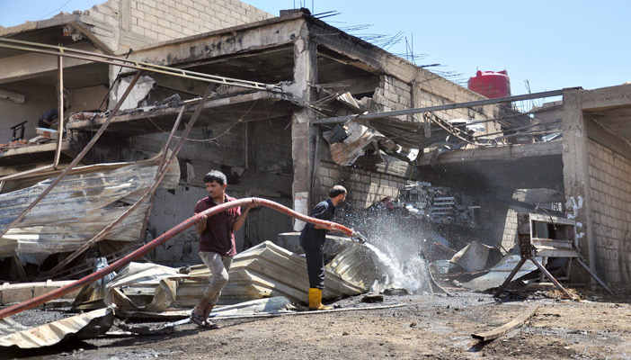  تفجير مقر للأكراد في القامشلي