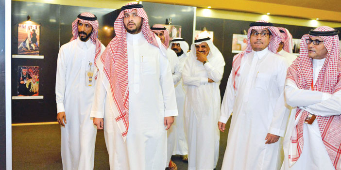  الأمير تركي بن محمد بن فهد أثناء الزيارة