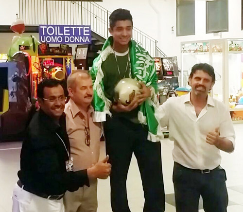  بسام عريف لحظة تتويجه